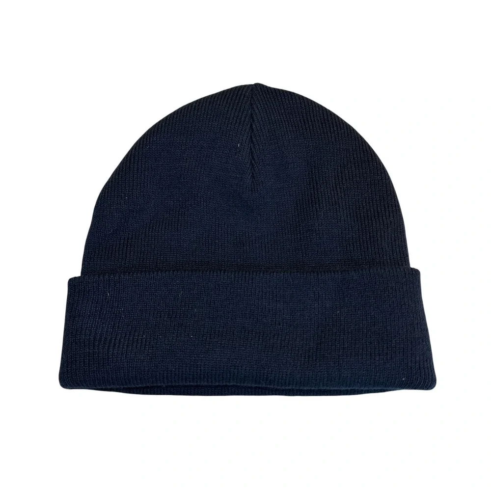 NWT Supreme Paris‎ Tonal Logo Beanie Hat Menswear Knit Navy Blue Authentic SS19